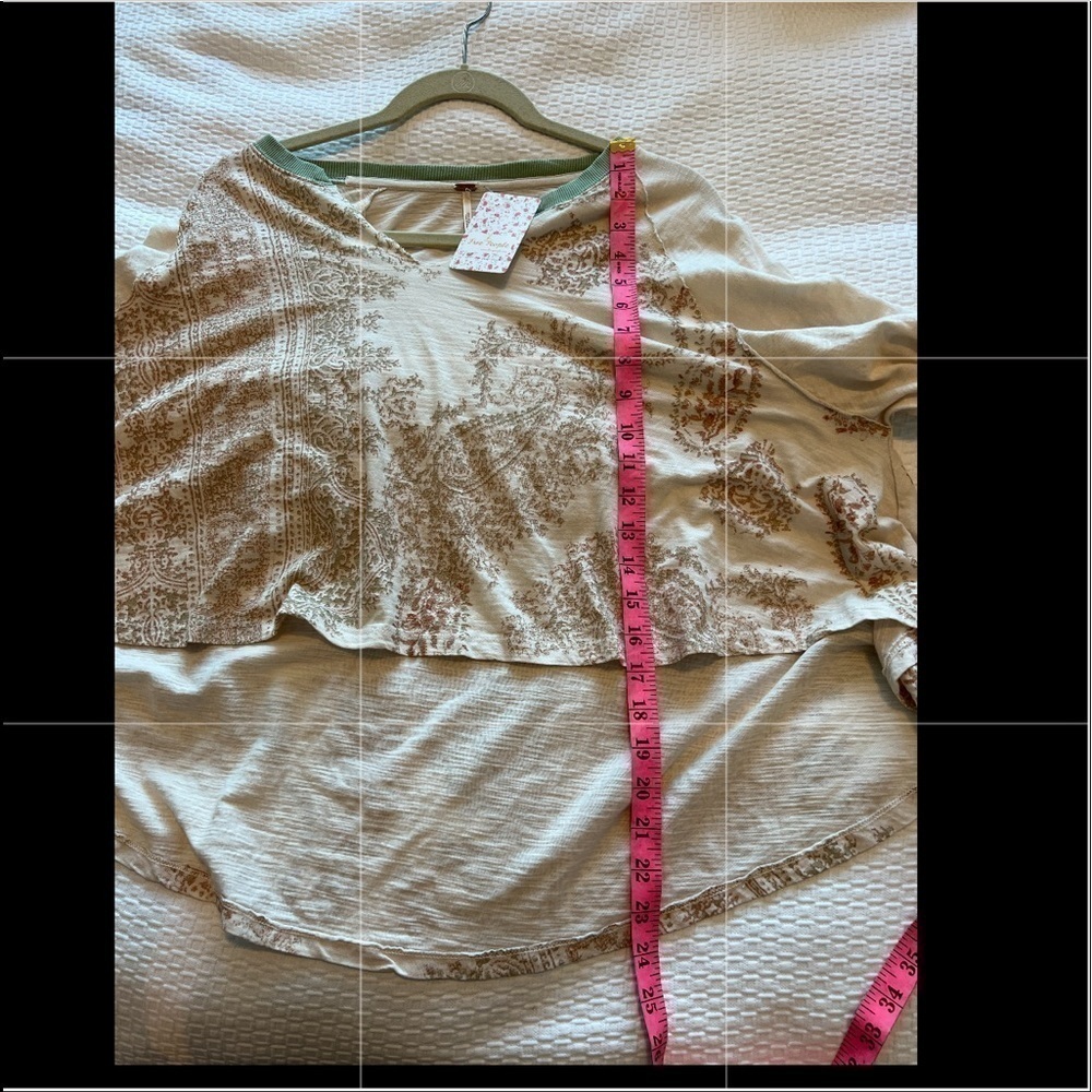 Free People True Perfection Tee In Almond Milk - Picture 16 of 16